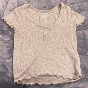 Grey hollister crop top